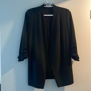 Black Babaton Power Hip Blazer size 4